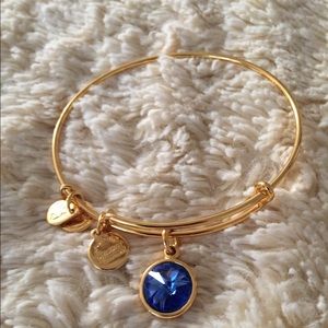 Alex and Ani sapphire bracelet